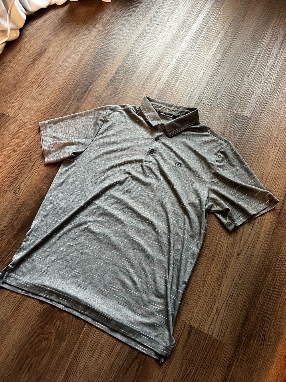 Travis Mathew Men's Heather Grey Polo